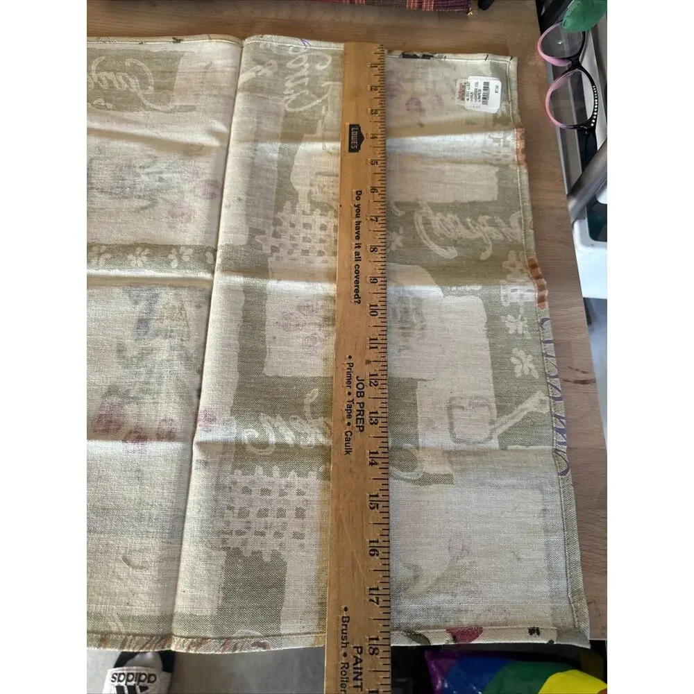 6 Western Linen INC Napkins Garden Plants, Flowers, 100 % Cotton Artsy 18”x 18”